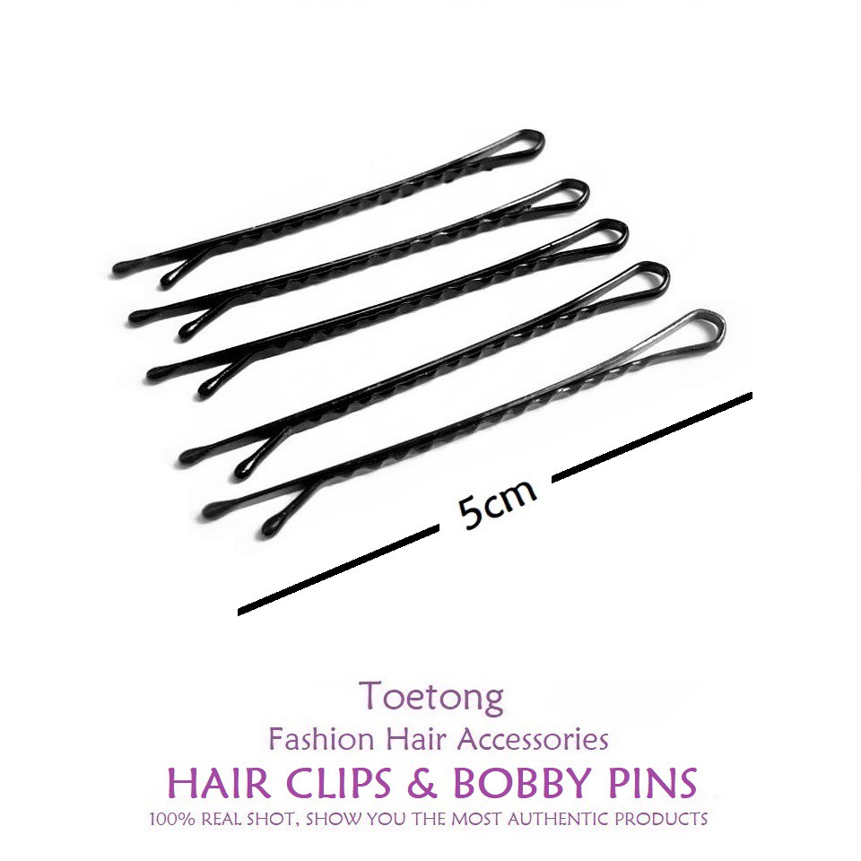 [12pcs] Jepit Rambut Tiptop Jepitan Lidi Untuk Sanggul Poni Set Hair Clips Bobby Pins