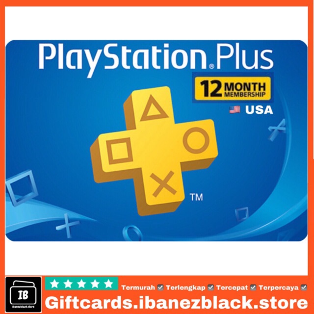 ps plus card 12 month