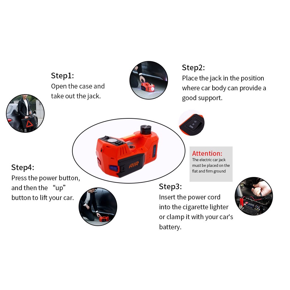 ELECTRIC CAR JACK 5 TON - Dongkrak Hidrolik Elektrik 5 Ton Set Lengkap