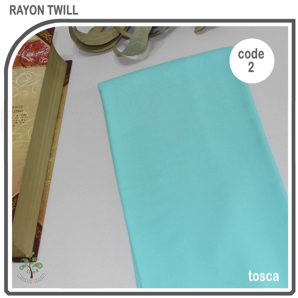 Multi kain rayon twill viscose sakura polos premium quality soft lembut tebal harga eceran-2 tosca