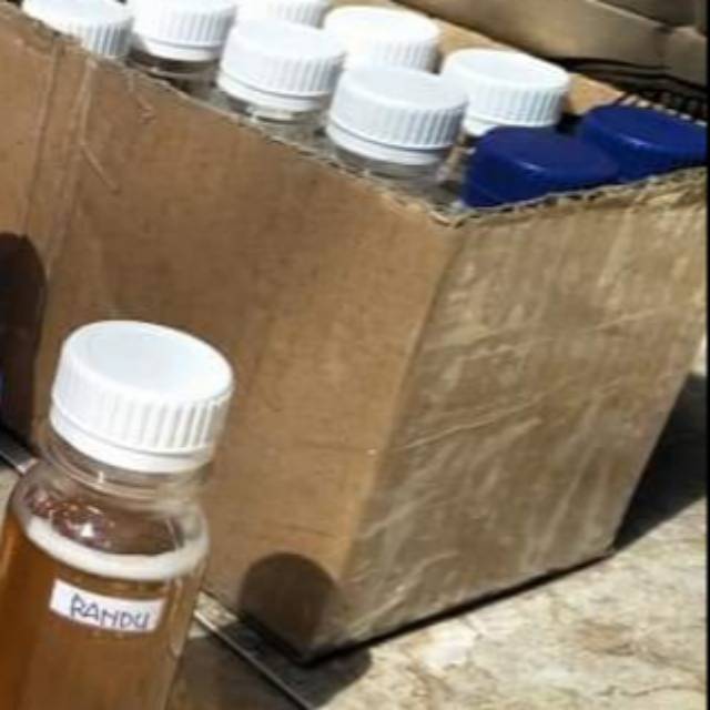 

Madu randu kemasan kecil 1 dus isi 12 botol