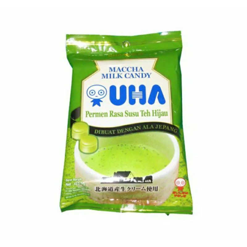 

Maccha Milk Candy UHA permen rasa susu teh hijau 103gr