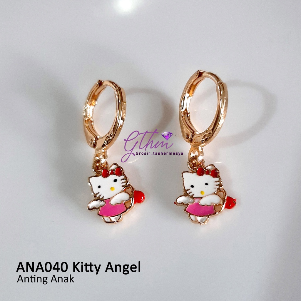 Anting Anak Kitty Perhiasan Fashion Import Gold Plated Jewelry Anti Karat ANA037 GTHM