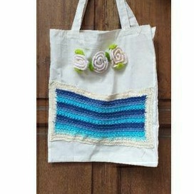 tas kain blacu biru rajut