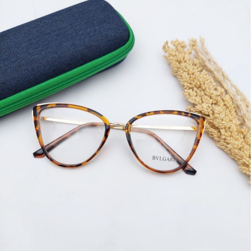 COD] Frame CAT EYE Wanita murah (3002)GRATIS Lensa BLUECROMIC