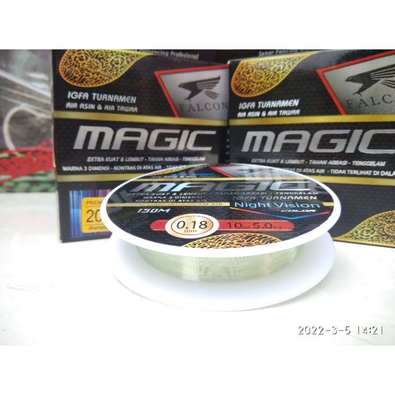 Senar Pancing Kuat dan anti Keriting FALCON MAGIC AIR ASIN dan TAWAR. Senar pancing nilon.