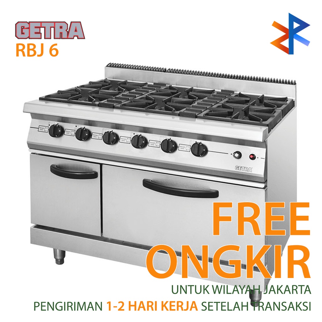 Gas Open Burner with Oven GETRA RBJ 6 / RBJ6