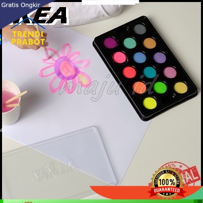 

Kotak cat air lukis gambar dgn 14 warna, warna campuran, ekea mal