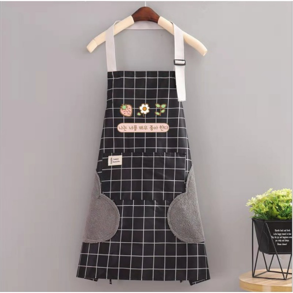 Alfaindo Apron Celemek Masak Barista Dapur Motif Garis Waterproof CM011