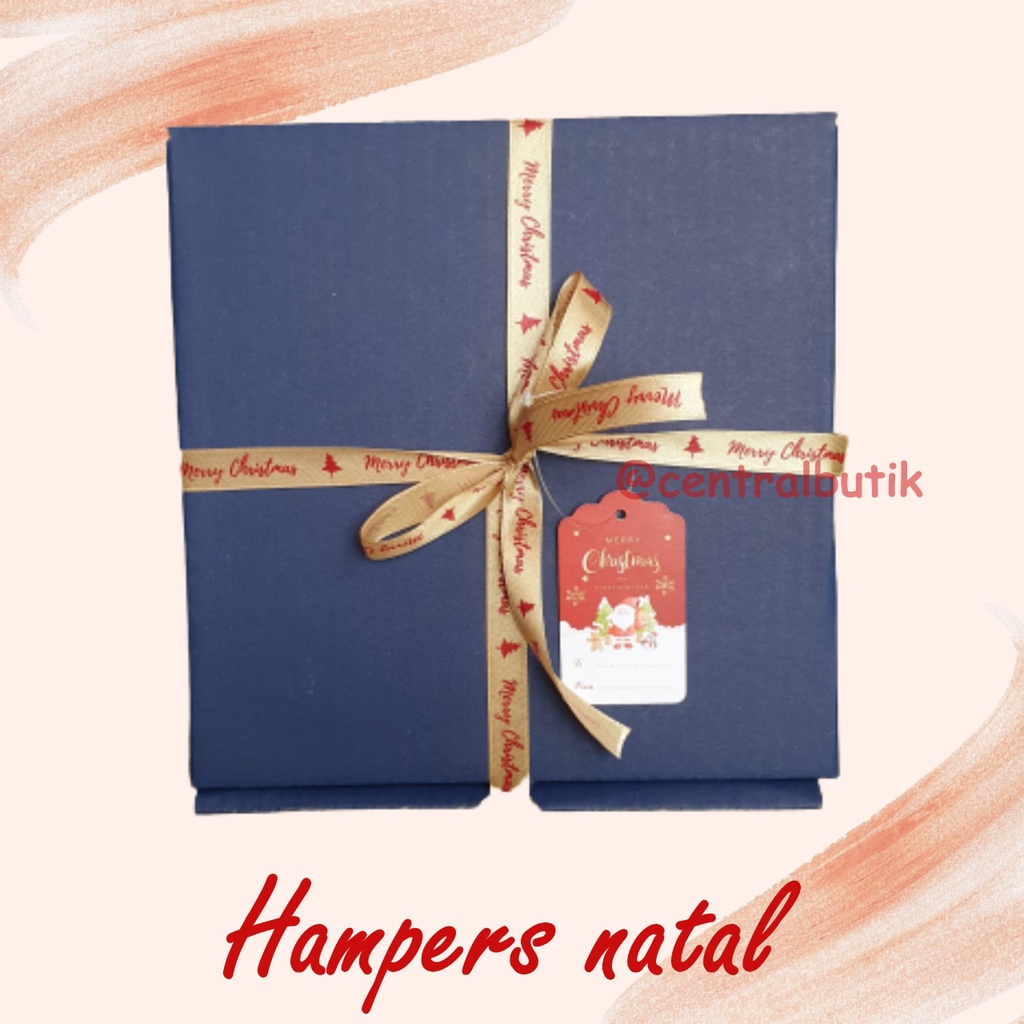 HAMPERS CHRISTMAS - HAMPERS NATAL - PARCEL NATAL  KADO NATAL BOX MASKER KAIN BATIK GIFTBOX