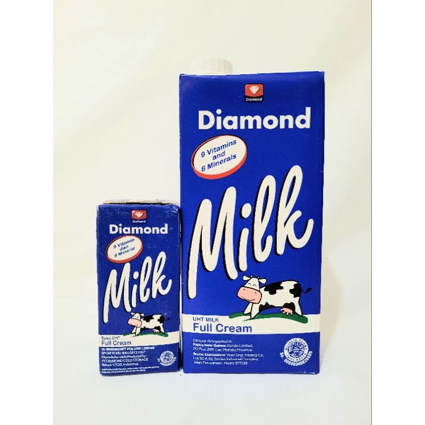 Susu uht Diamond full cream 1000 ml | Susu uht full cream