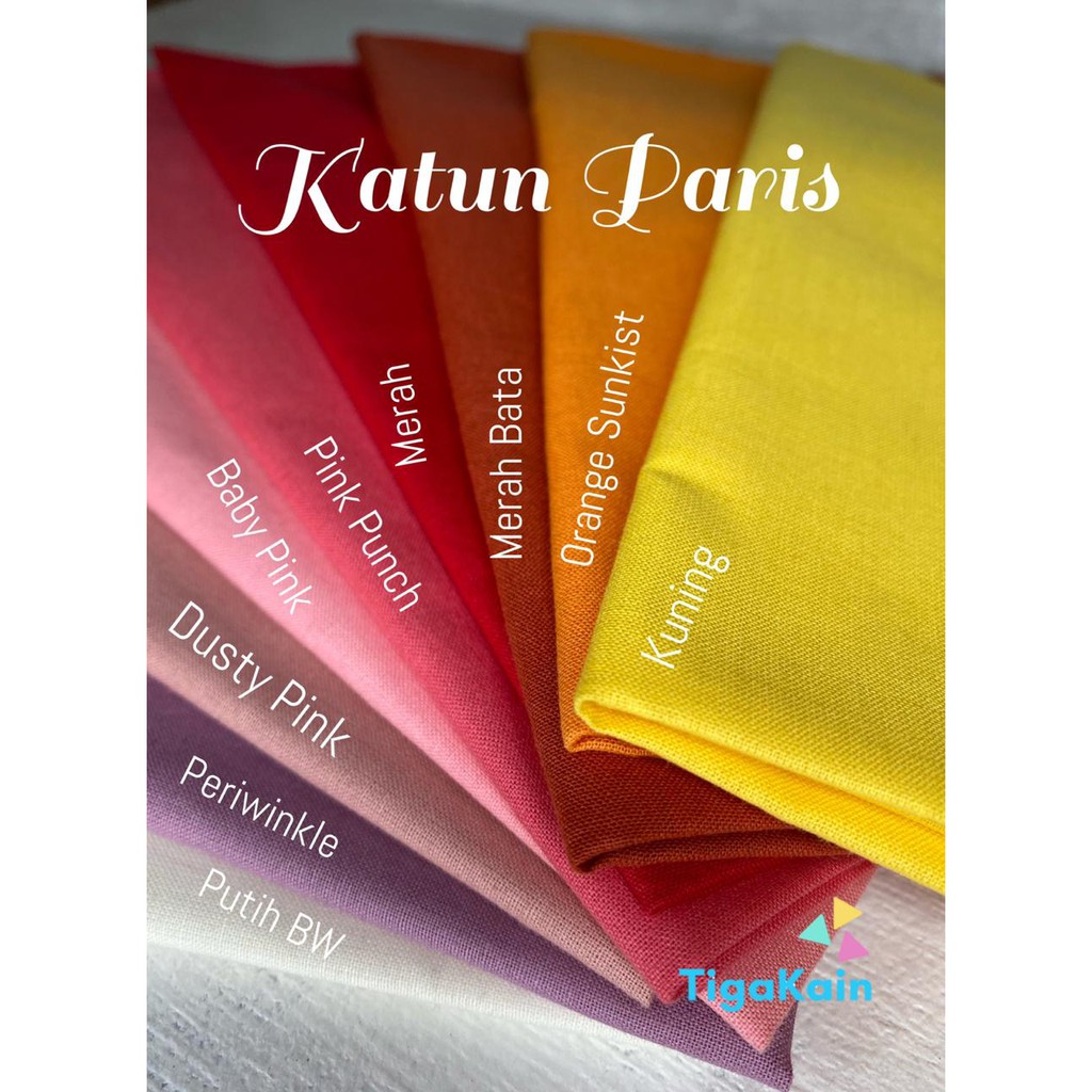 1 Meter Bahan Katun Paris Kain Katun