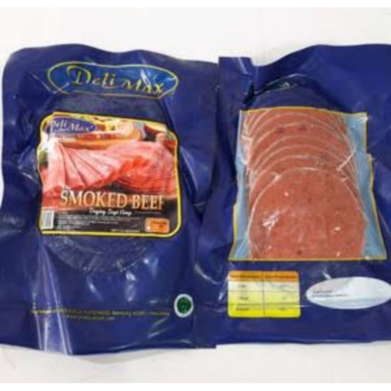 

Delimax Smoked Beef 200gr (daging sapi asap isi 10)