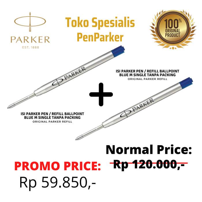 

Tinta [Get 2] Isi Parker Pen / Refill Ballpoint M Single Tanpa Packing