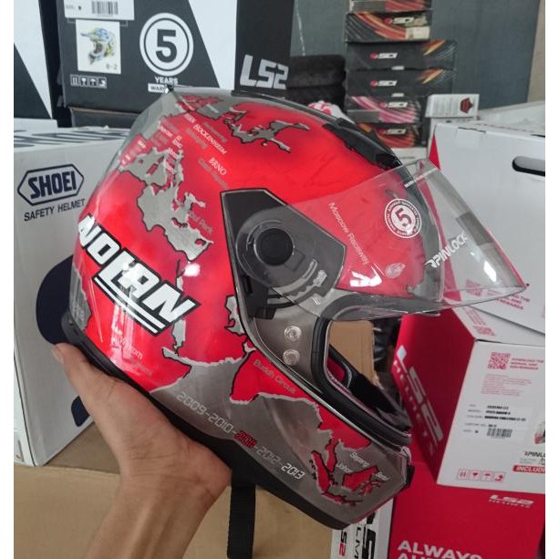 HELM NOLAN N64 C CHECA SCRATCHED CHROME