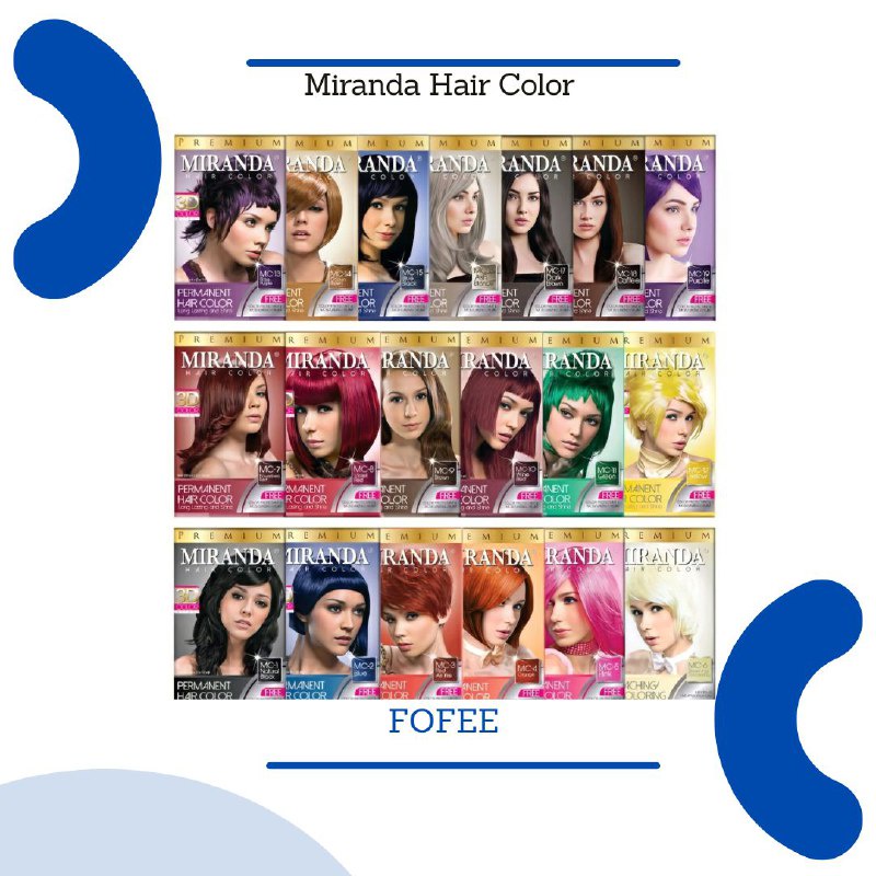 Miranda Hair Color (Cat Rambut Permanen) 30ml