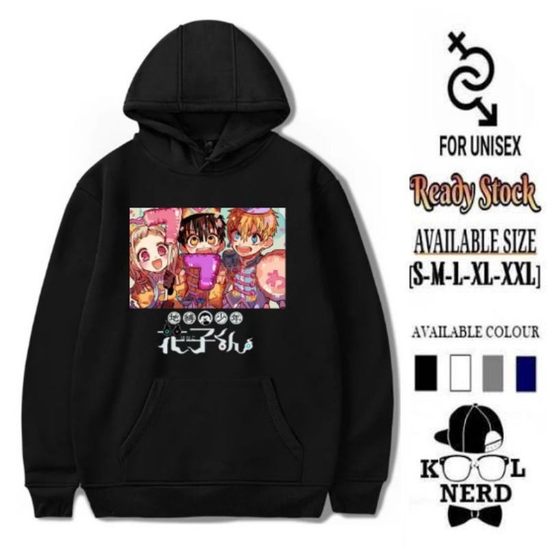 JIBAKU SHOUNEN ANIME HOODIE TOILET BOUND NENE YASHIRO - HANAKO KUN - KOU MINAMOTO CHARACTER