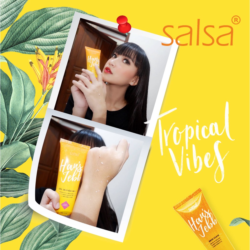 Salsa Hans Jebb Peeling Gel SWEET TROPICAL , LEMON BREEZE , GREEN TEA  / Salsa Peeling Gel Lulur Tanpa Bilas / Perontok Daki / Body Scrub / Body Spa / Hans jeeb 110g PROMO