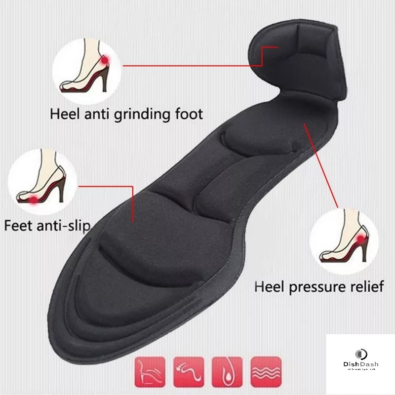 [BAYAR DI TEMPAT] 1 Pasang Insole 7 in 1 Pad dan T-Shape Untuk Sepatu High Heel / Bantalan Sol Sepatu Anti Lecet Anti Kebesaran