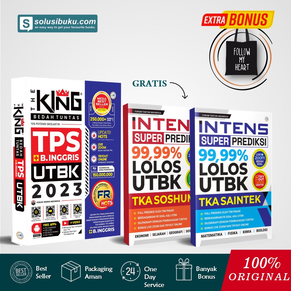 Buku The King Bedah Soal dan Materi TPS UTBK 2023 (Forum Edukasi)