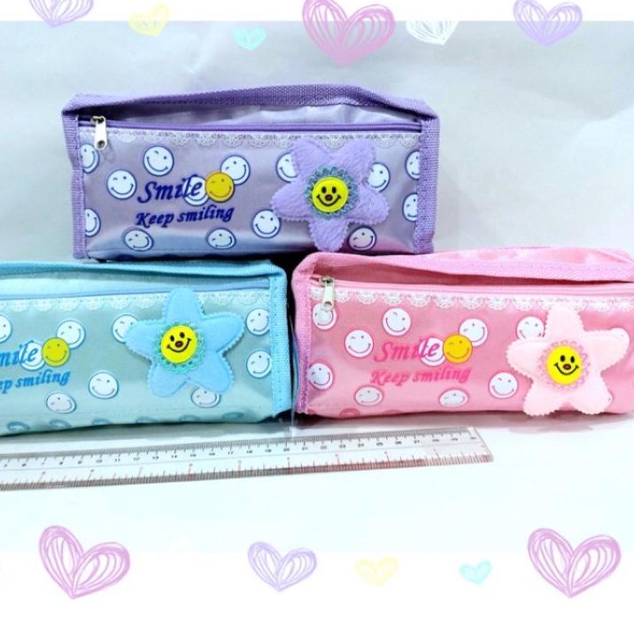 

New Kotak Pensil/Pencil Case Smile Keep Smiling ,,