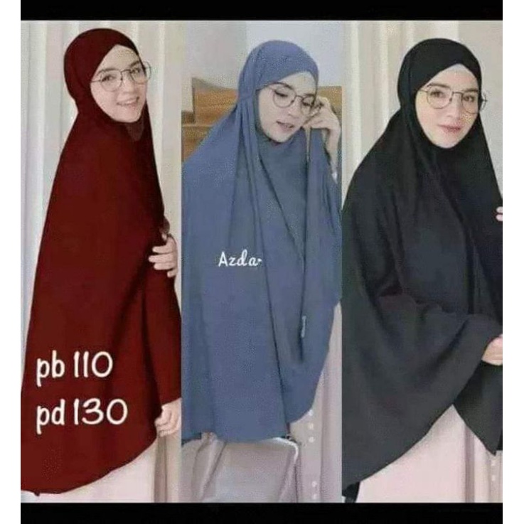 Bergo Maryam wolfis XL / Hijab Instan ukuran Jumbo /Jilbab Cantik Masakini