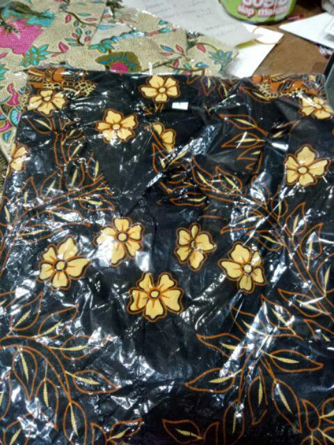 Cod Batikn Pria Lengan Panjang Size M L Xl Xxl Kemeja Batik Pria Motif Kenari Mulia Jaya Batik