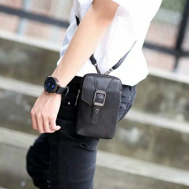 Tas Hp | Tas Selempang | Tas Pinggang Pria / Wanita Kulit import