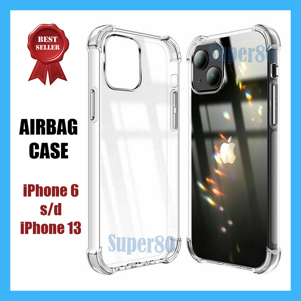 Anti Crack iPhone 11 12 Mini Pro X XS Max XR 7 8 Plus Soft Case Shock Transparan Casing Bening