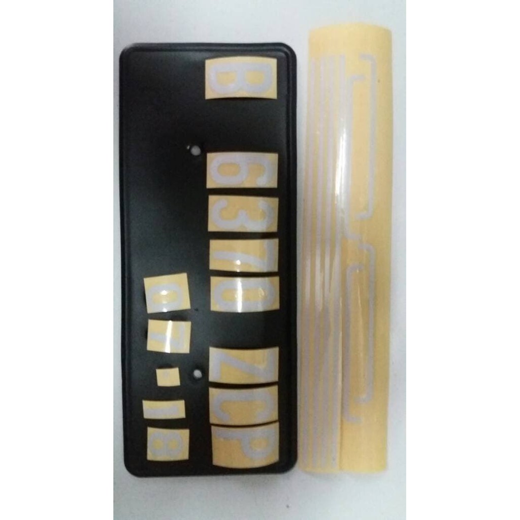 Stiker Plat Nomor Motor