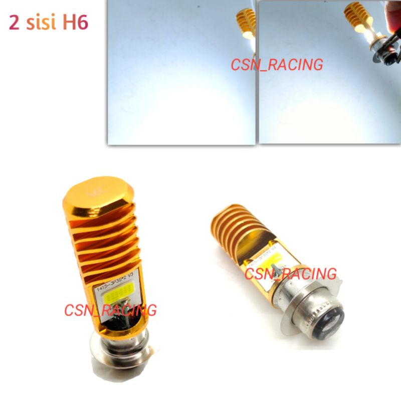 Lampu depan LED 2 sisi H6 mikachi Lampu LED Utama Depan Motor matic Bebek