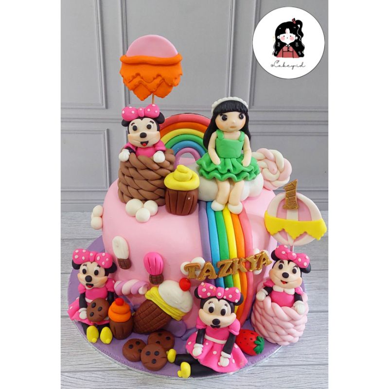 

Kue Ulang Tahun Karakter Minnie Mouse (fondant 20cm)