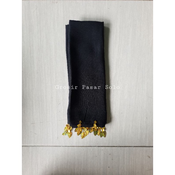 Selendang tari anak / sampur anak murah / selendang tari ronce-Hitam