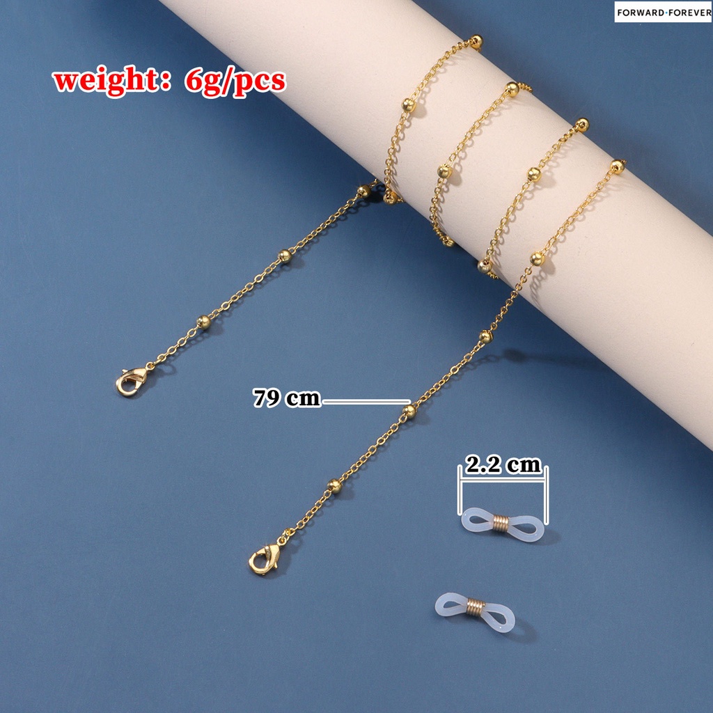 Simple and versatile pearl lanyard mask lanyard chain glasses strap anti-lost M60046