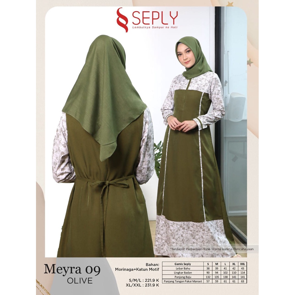 GAMIS TERBARU 2021 SEPLY MEYRA 09 OLIVE