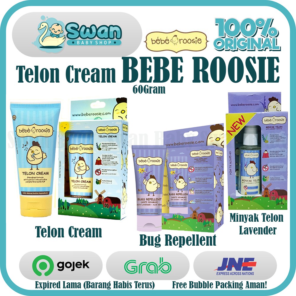 MINYAK TELON CREAM BEBE ROOSIE 60GR ( ALL VARIAN ) BUG REPELLENT