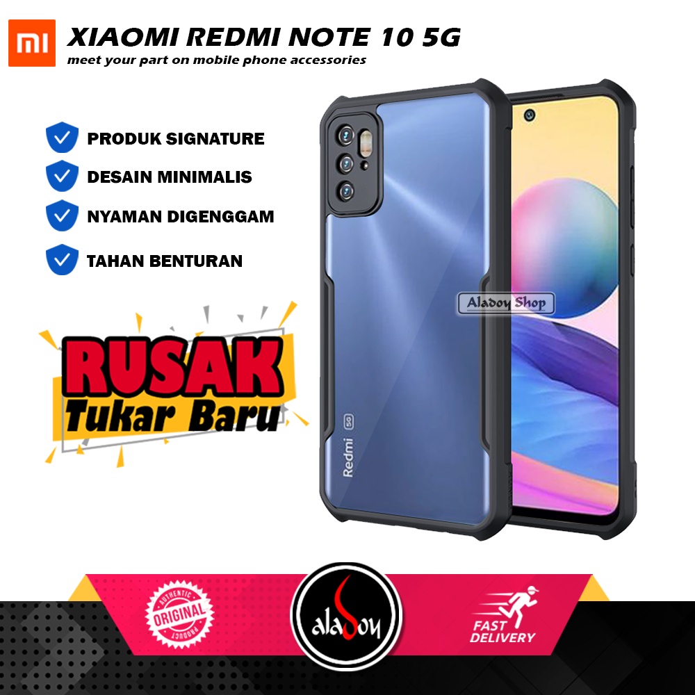 Case Xiaomi Redmi Note 10 5G (2021) Armor Fusion Shockproof Transparent Premium Casing