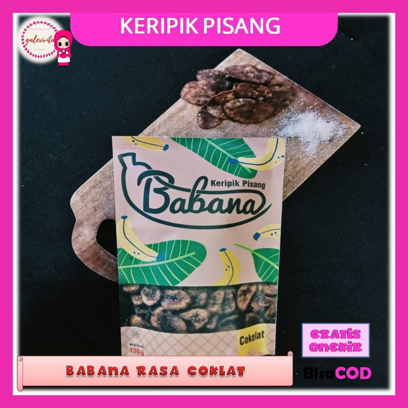 

Keripik Pisang Gurih Renyah Rasa Cokelat Balado 100 Gram Free Bubble Wrap/Keripik Pisang BabanaA136