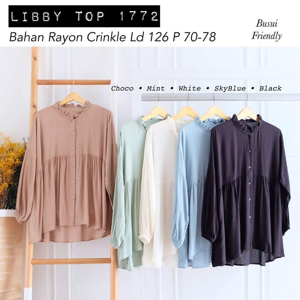 LIBBY TOP / ATASAN / BLOUSE / PAKAIAN WANITA