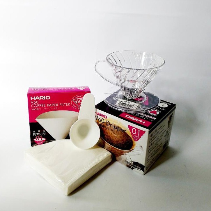 Jual Paket Set Manual Brew V Hario V Dan Paper Filter