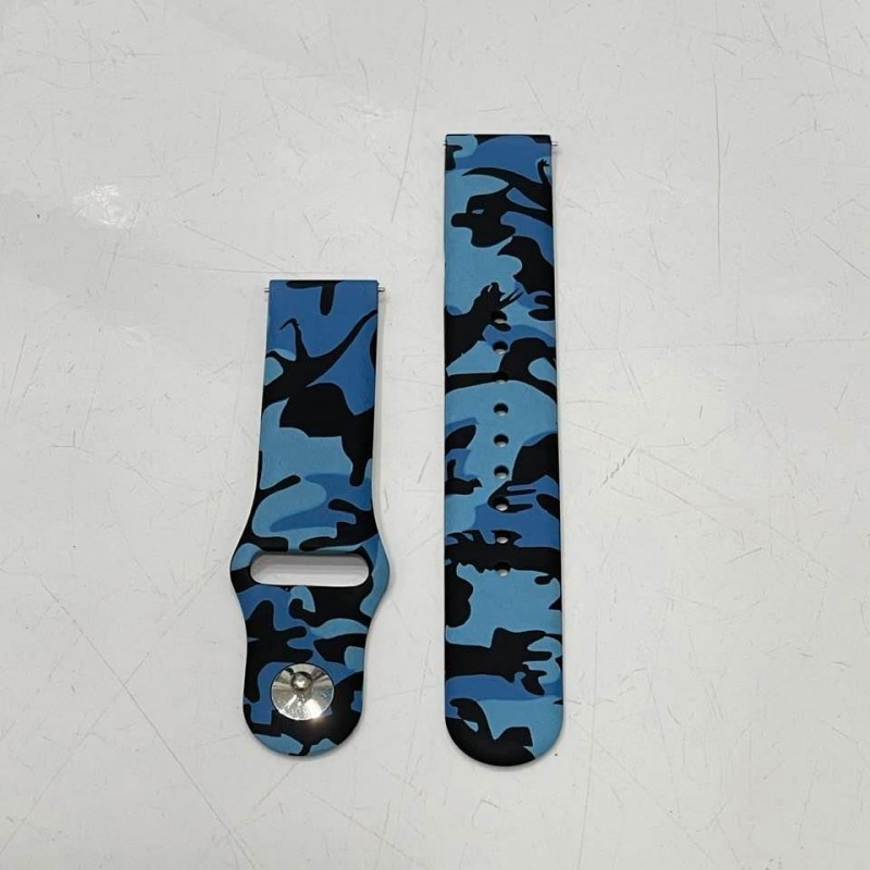 RMY Watch Strap Eggel Tempo 3 Kotak - Tali Jam Tangan 20mm Camo Army Rubber Silikon