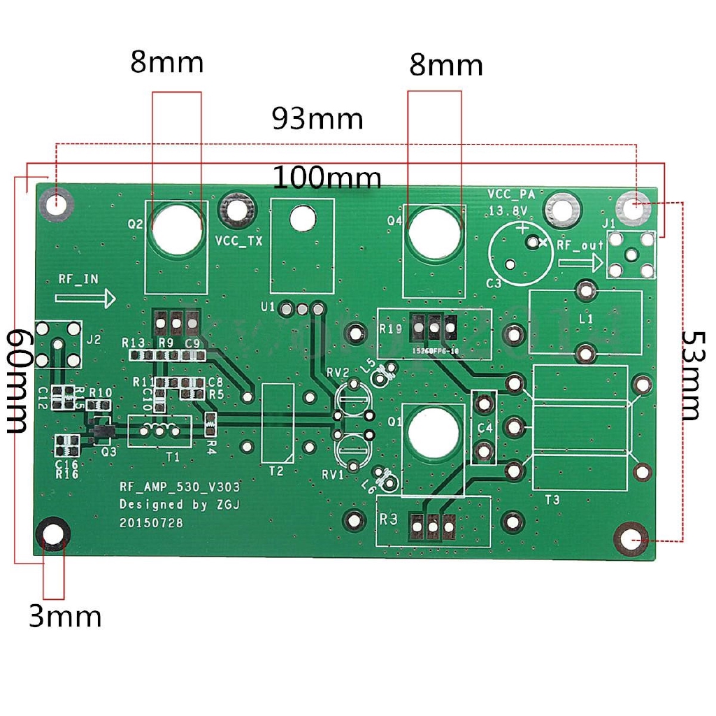 Kit Power Amplifier 45w Ssb Linear Cw Fm Hf Radio Transceiver Gelombang Pendek Diy