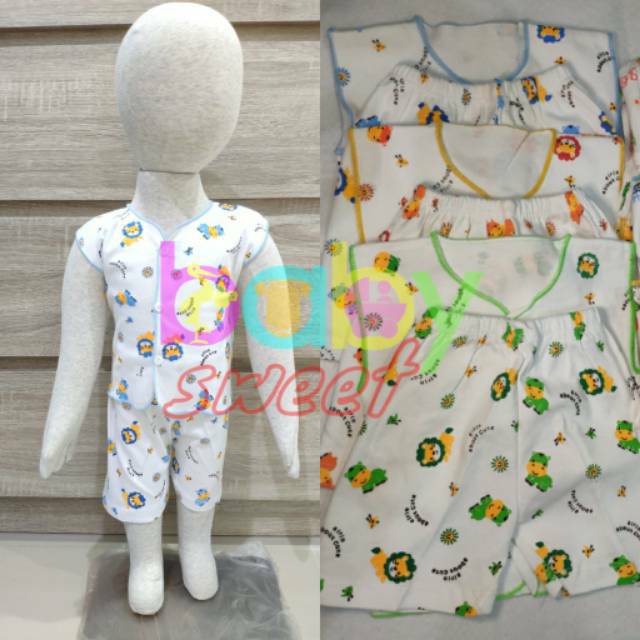 AIRIN - 3 Set Baju Kuntung + Celana Pop Motif NB