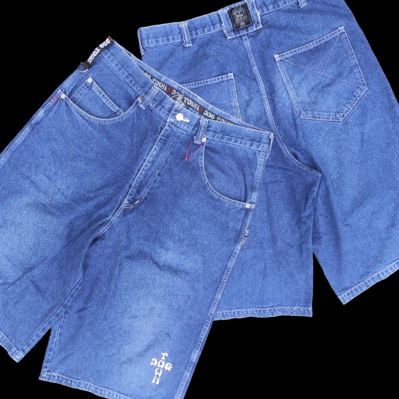 CELANA PENDEK DENIM JEANS DOGTOWN DOG TOWN SKATE RAP HIP HOP STREET WEAR CARPENTER SUKAJAN ORIGINAL 