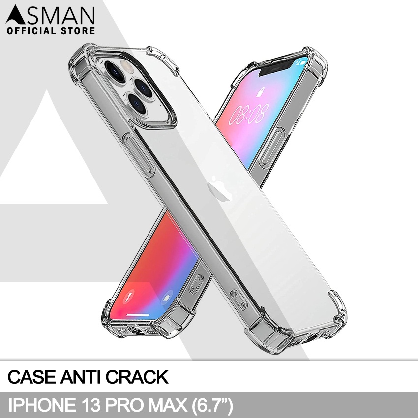 Anti Crack iPhone 13 Pro Max (6.7&quot;) | Softcase Anti Bentur - Clear