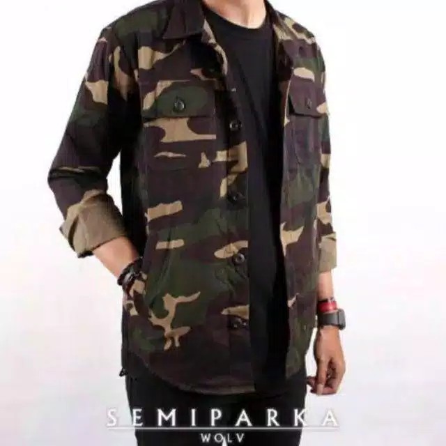 JAKET KANVAS / TRUCKER LORENG SEMI PARKA