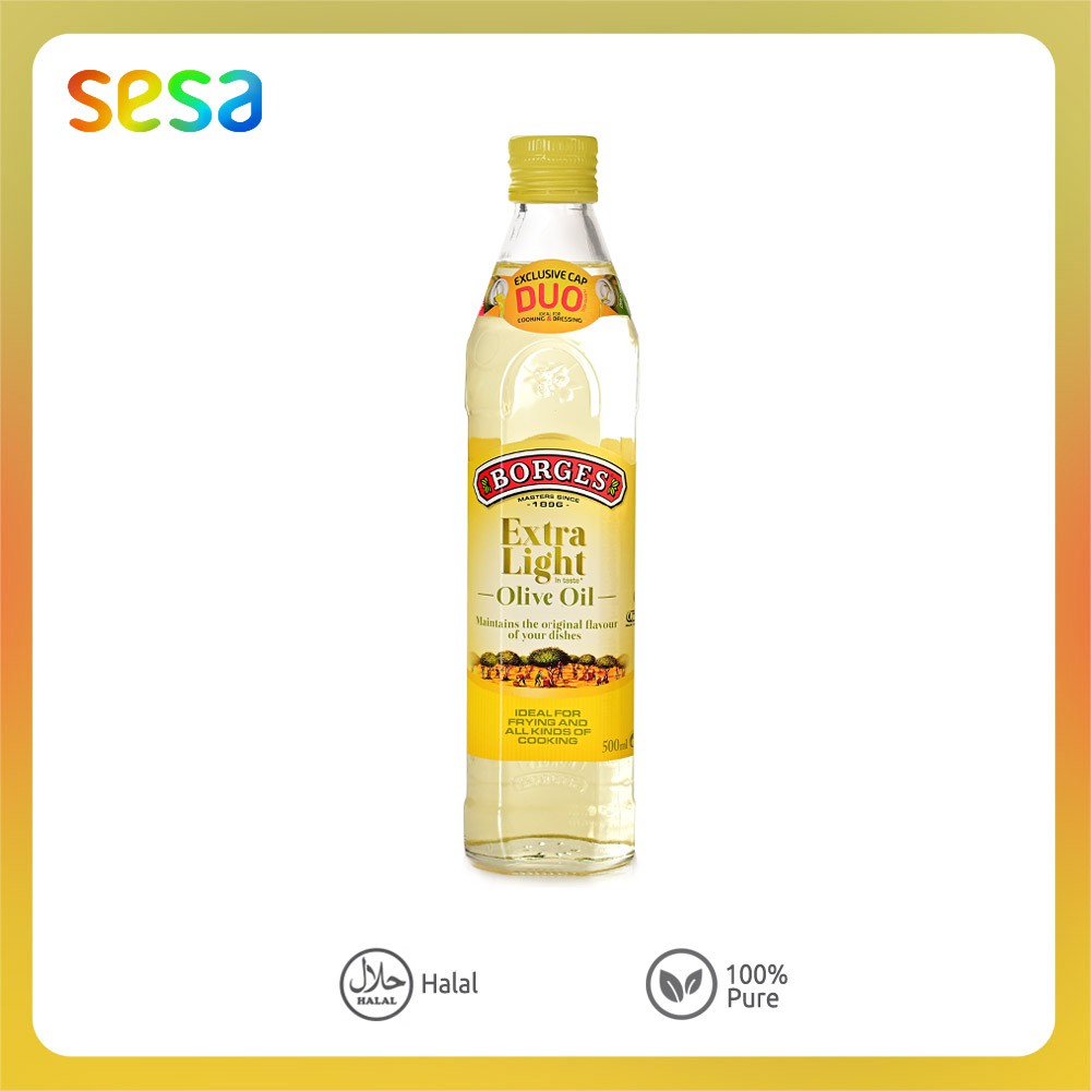 

BORGES Extra Light Olive Oil 500ml - Minyak Zaitun Sehat Kebutuhan Memasak
