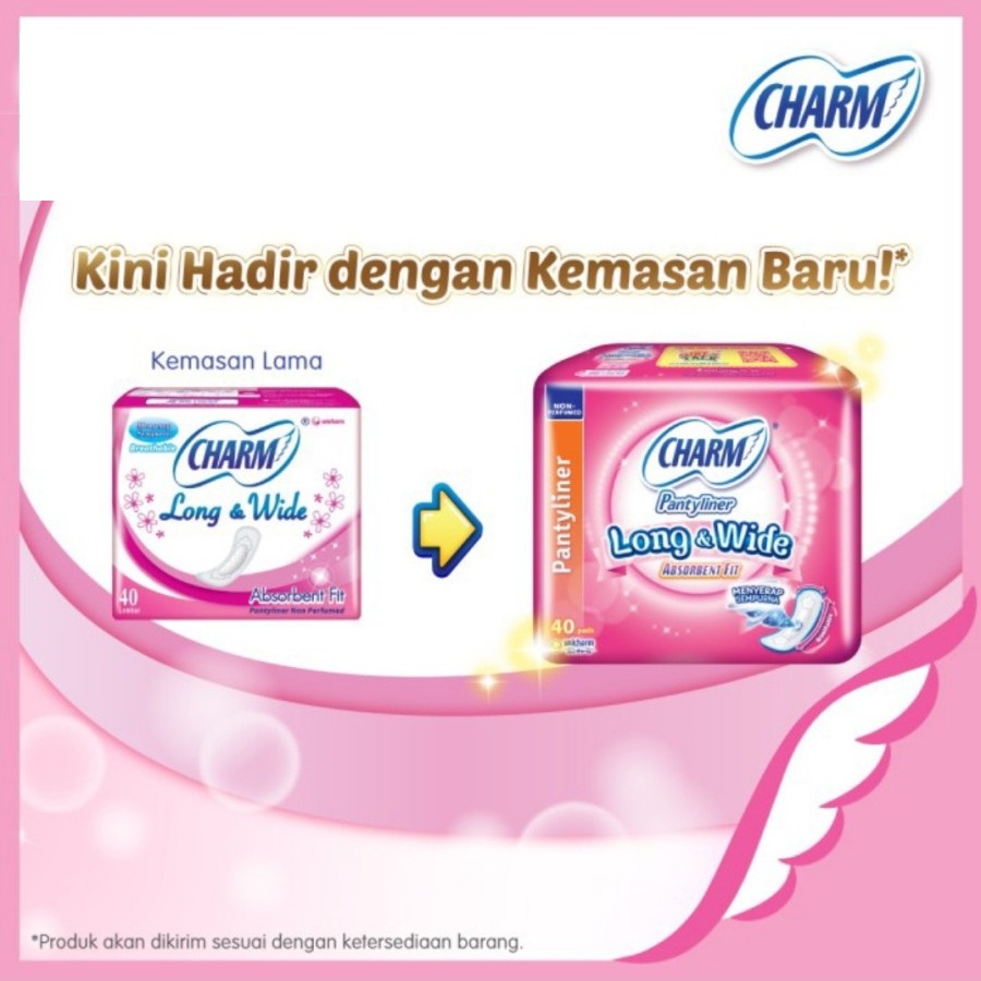 ★ BB ★ Charm Body Fit Extra Maxi Wing &amp; Non Wing | Charm Long &amp; Wide Absorbent Fit Non Perfumed - Pembalut