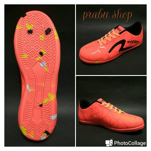 Jual ( PAKET KOMPLIT ) Sepatu futsal spec spyder ( bonus tas kaoskaki