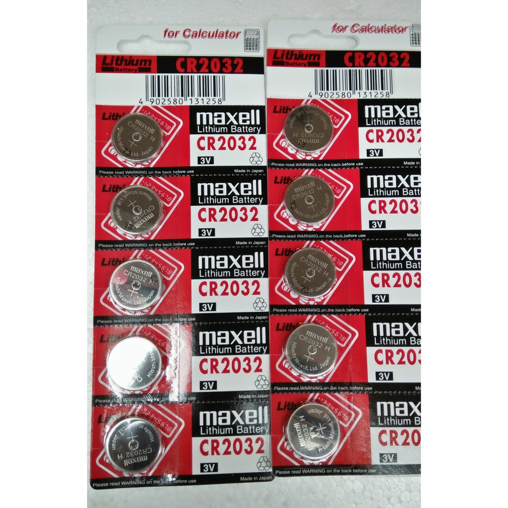 Baterai / Battery Kancing Merk Maxell Type CR2032 ( Isi 5 buah )